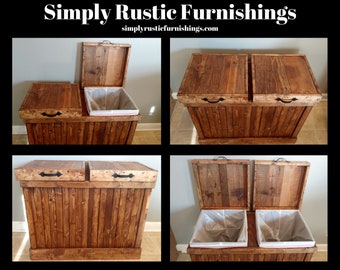 wooden dog food container