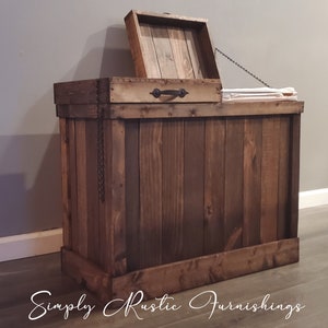 wooden dog food container