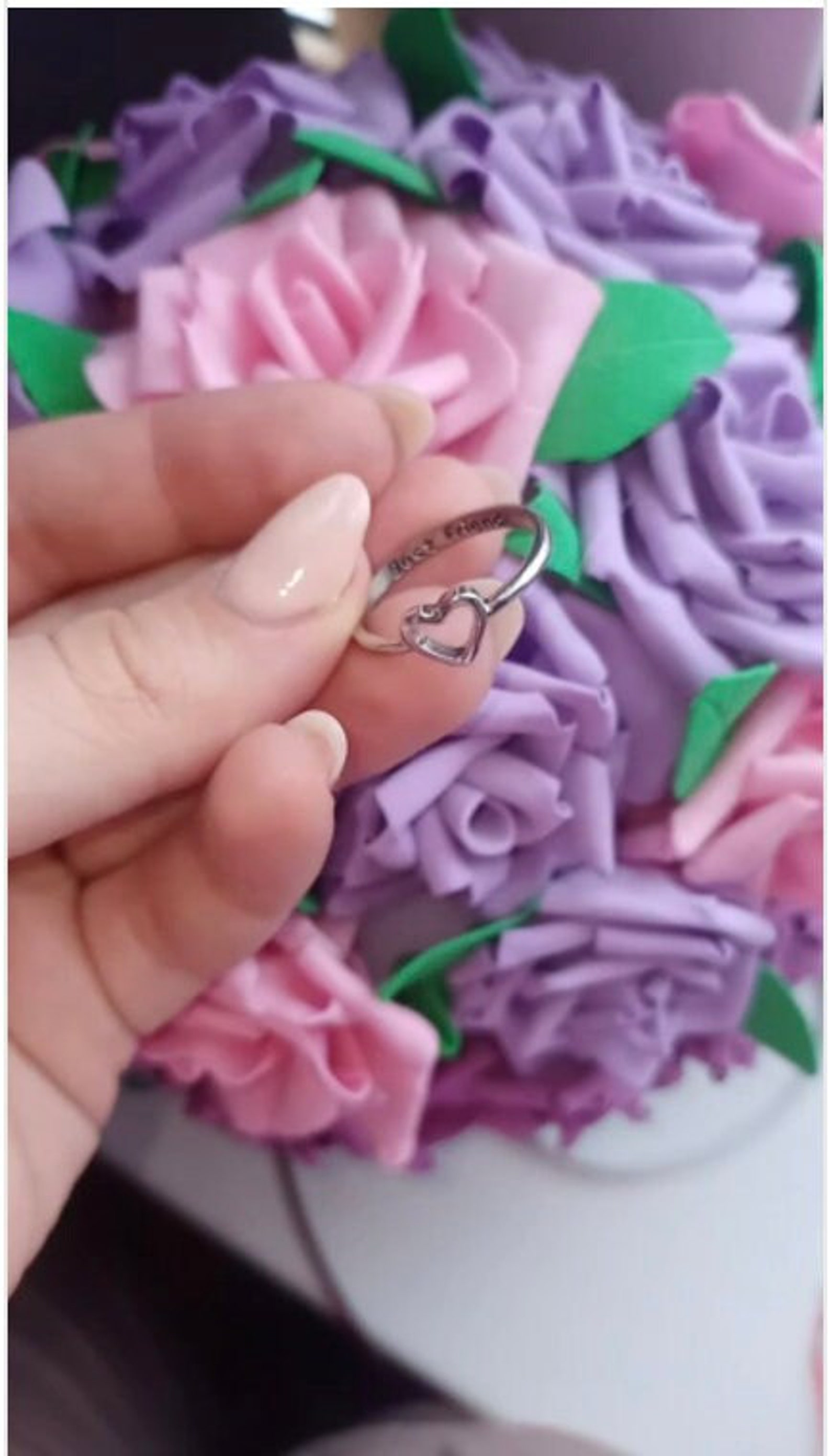 Best Friend Rings Heart Promise Rings Anniversary Ring Fashion Etsy