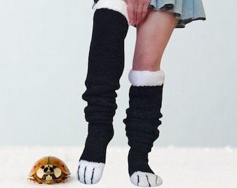 Funny Chicken Paw Stocking Over-knee Pressure Thin Leg Long Stockings Women  Spring Autumn Winter Middle