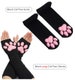 New Cat Paw pads Stockings And Gloves Anime Cat Thigh Over Knee Cotton High Socks Cosplay, OnlyFans, TikTok 