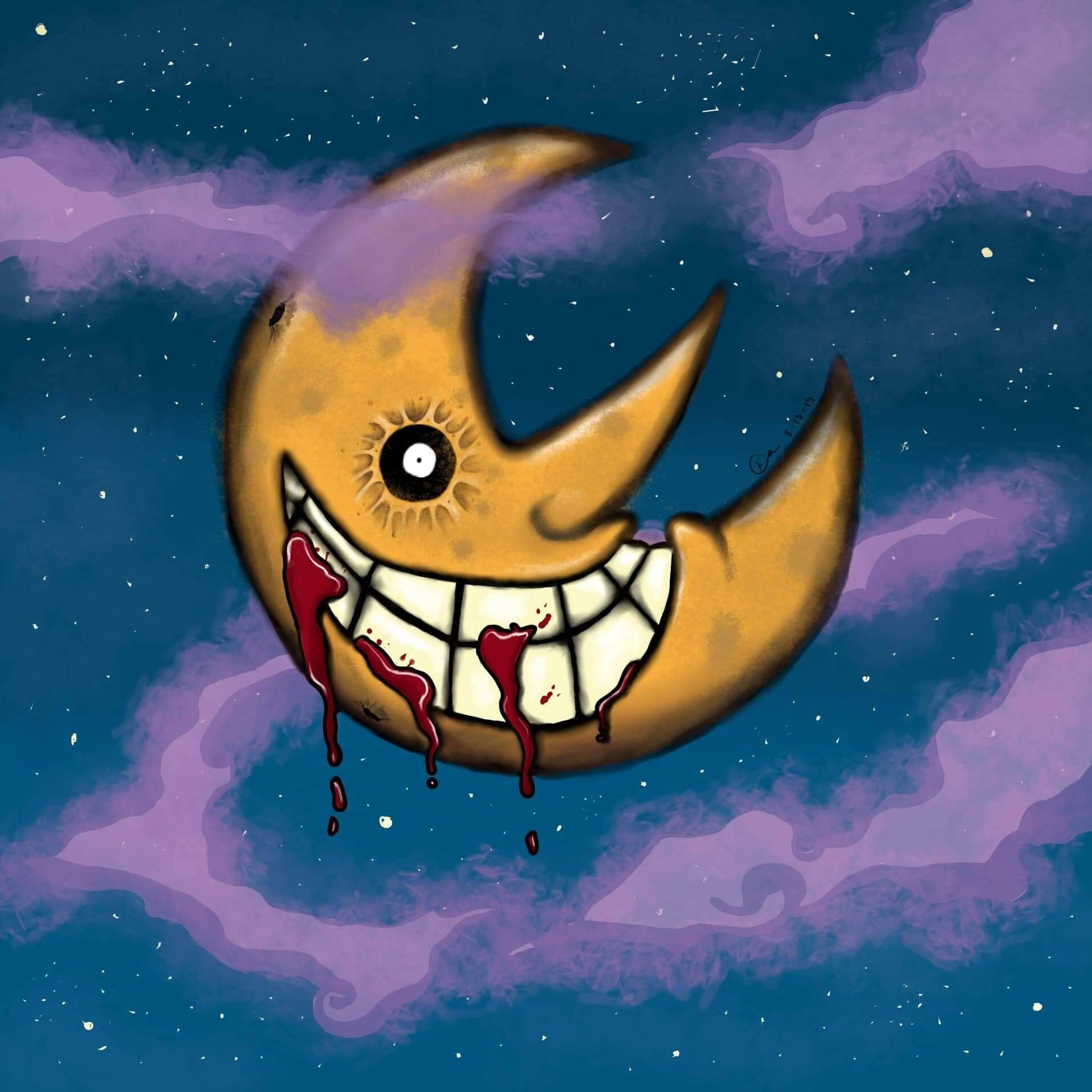 Soul Eater Moon Fanart Etsy
