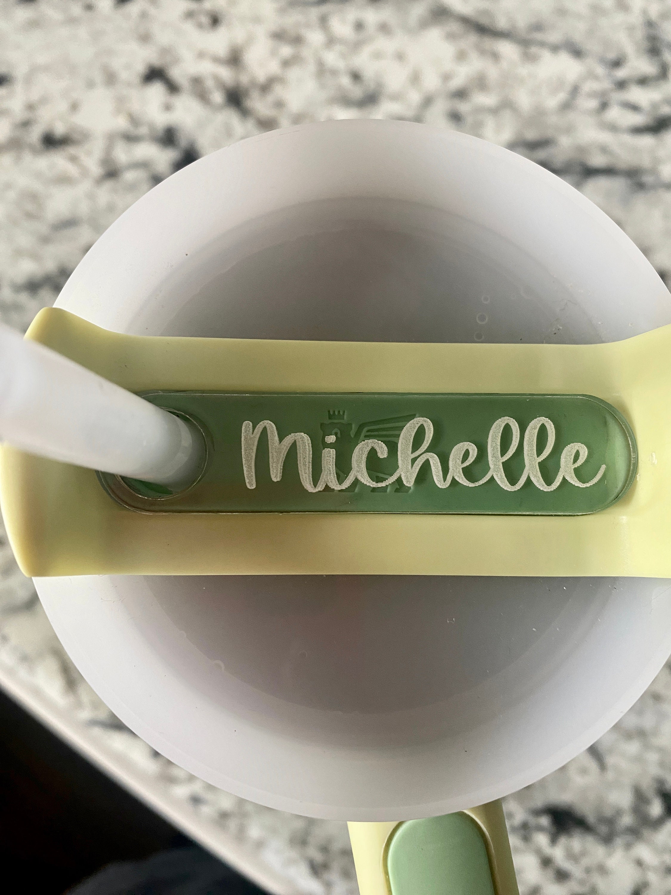 Custom Stanley Tumbler Name Plate 30oz & 40oz Clear Acrylic Straw Tag ...