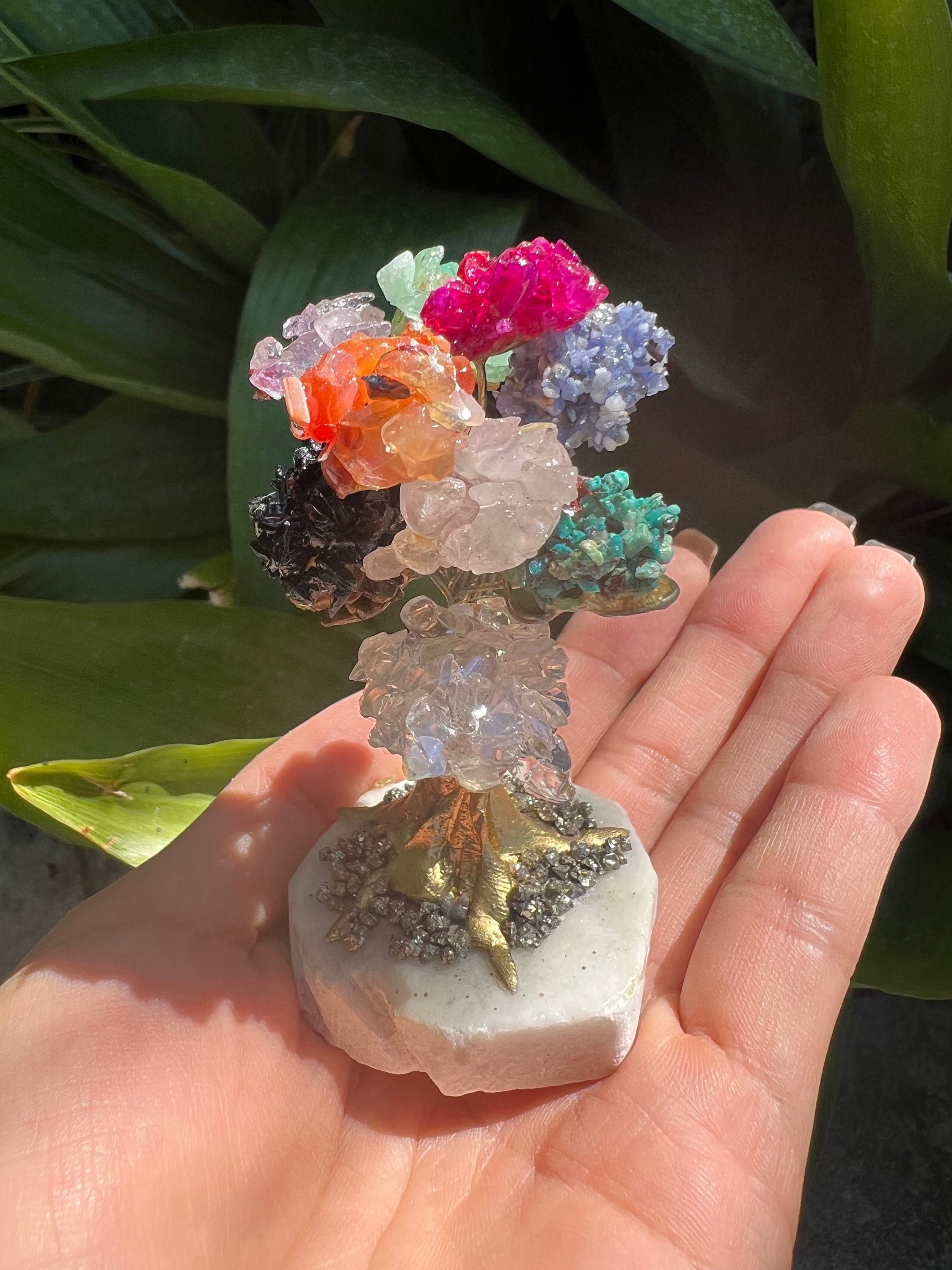 Tree of Life Mini Crystal Tree Gemstone Tree Decor Gift for Etsy