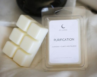 Purification Sage Lavender Wax Melt Strong Scent Profile made with Natural Soy Wax Melts I Handmade Candle Melt