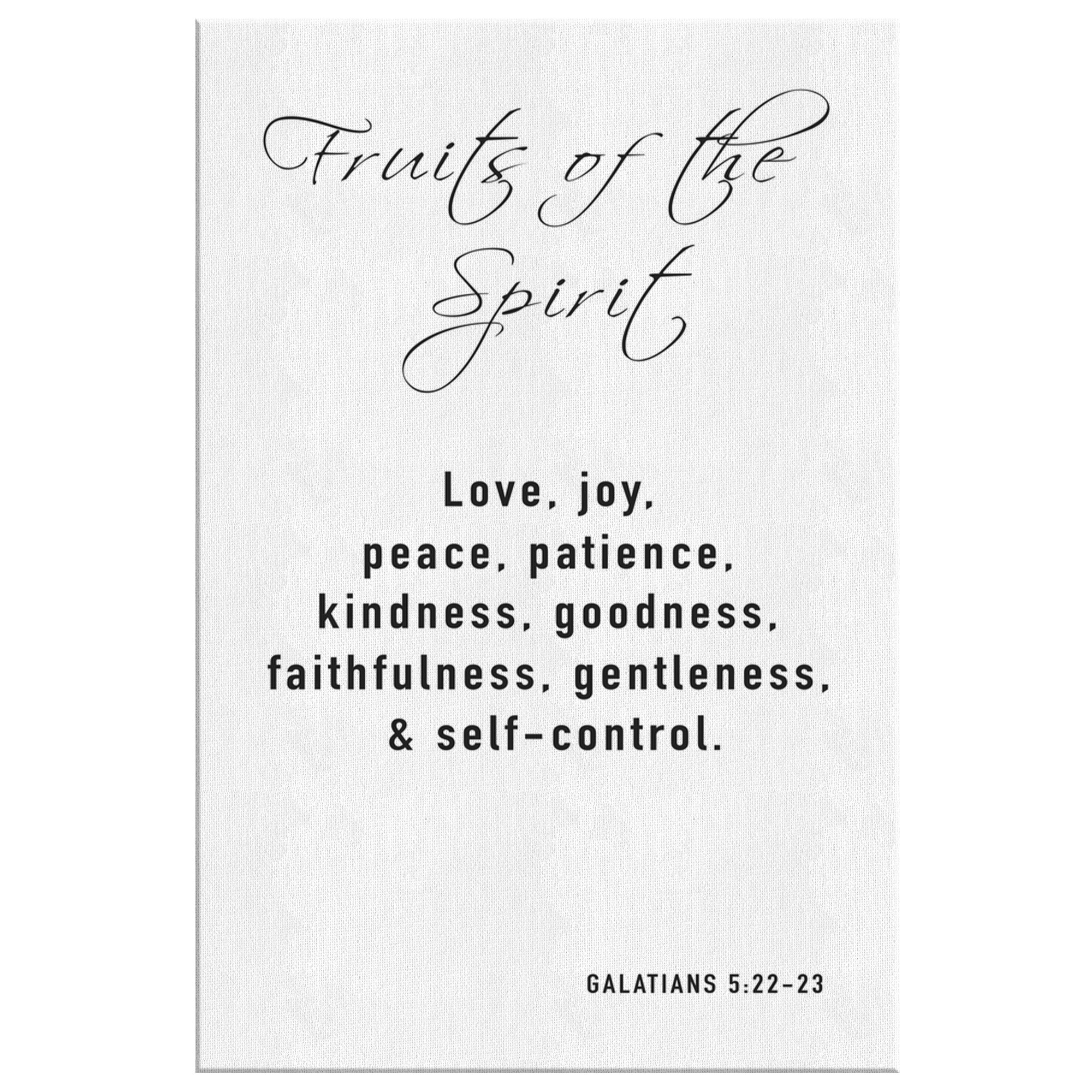 Catholic Wall Art Bible Verse Sign Galatians 522 Buy Now Etsy