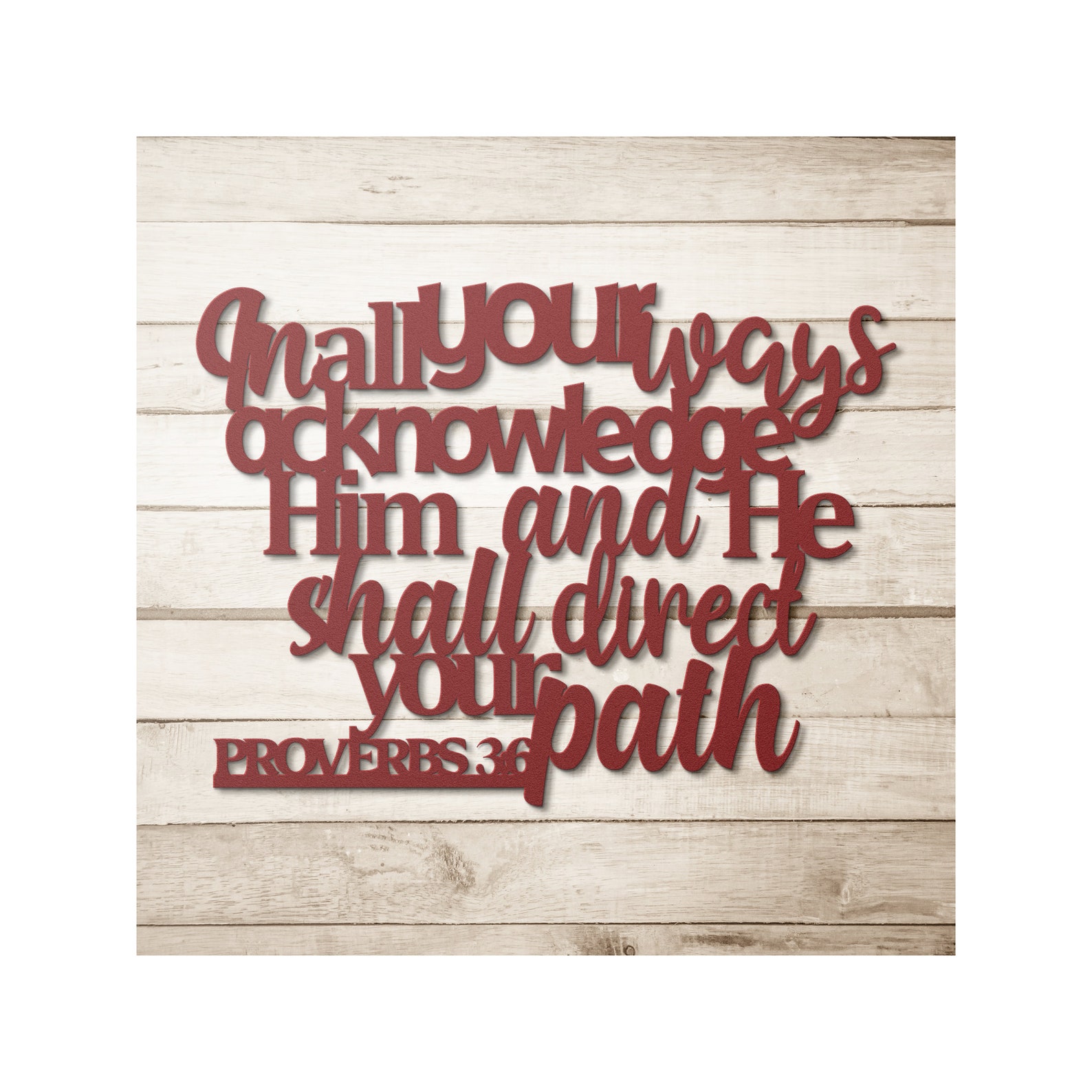 Christian Metal Wall Art Laser Cut Wall Art Bible Verse Etsy