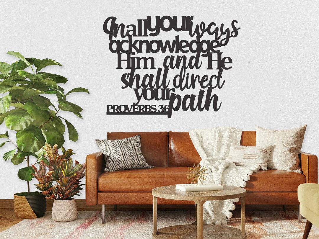 Christian Metal Wall Art Laser Cut Wall Art Bible Verse Wall Art