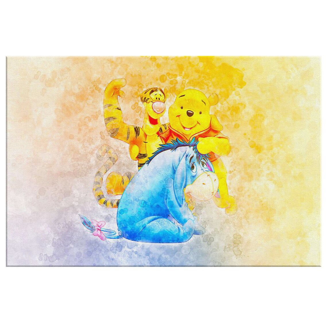 Winnie Pooh Wall Art Winnie Pooh Canvas Disney Home Decor | Etsy