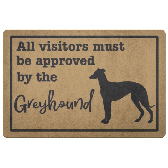 greyhound doormat