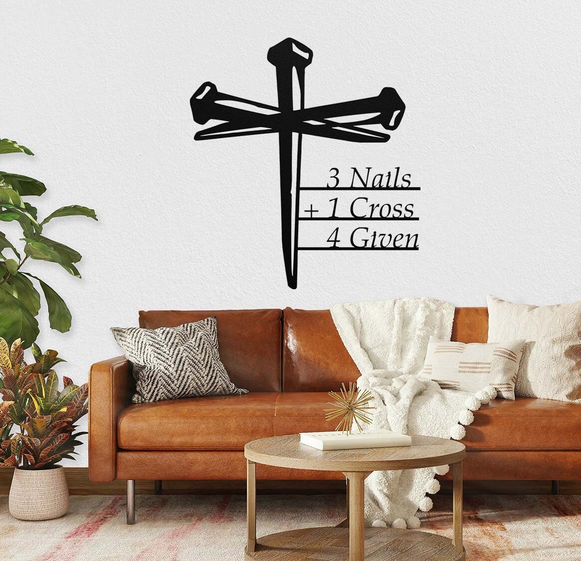 Three Nails Cross Vinyl Decal Sticker – FineLineFX Vinyl Decals