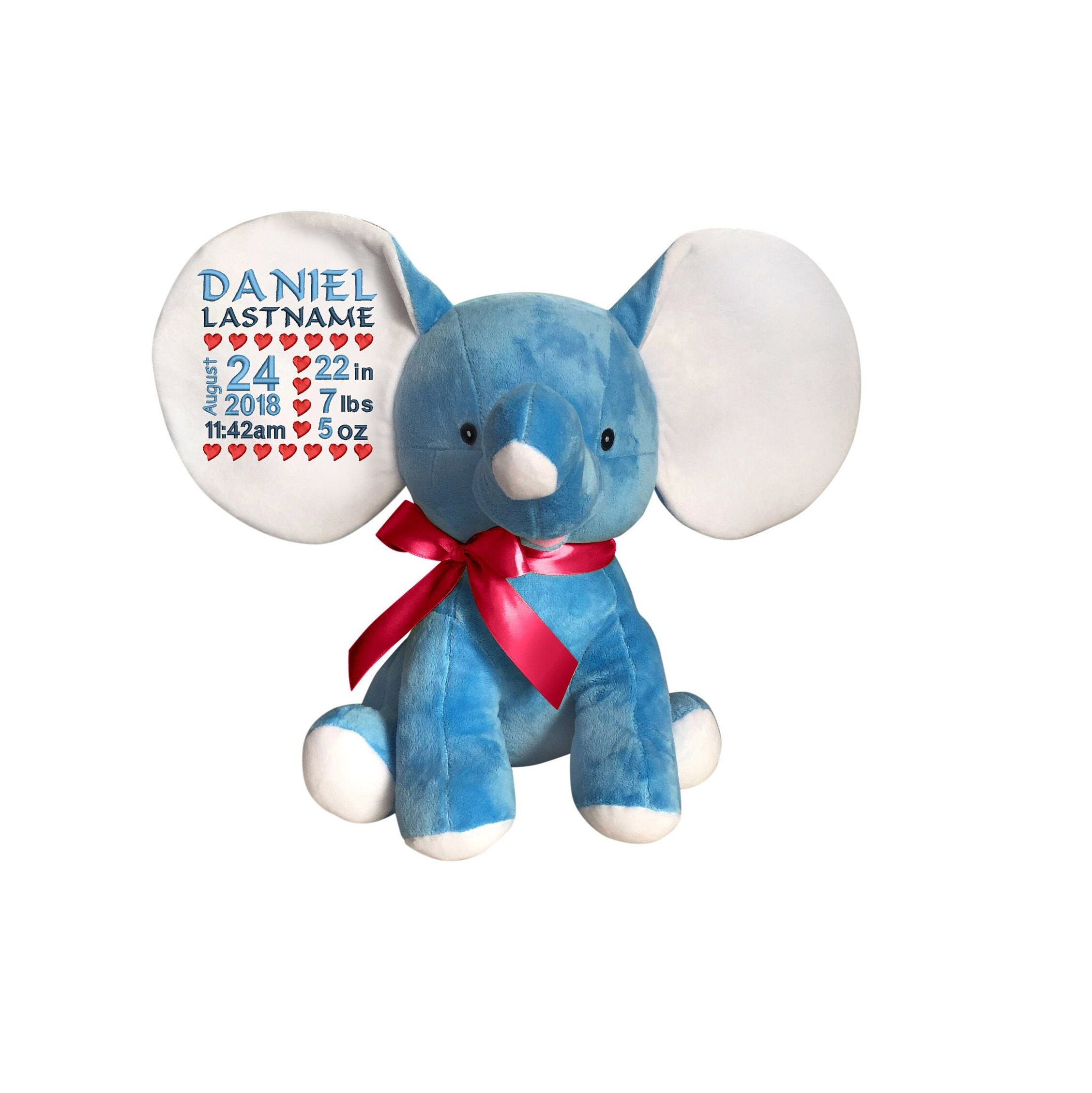 Machine Embroidery Blank Sublimation Stuffed Animal Blue Etsy