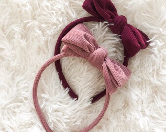 Corduroy Bow Headband