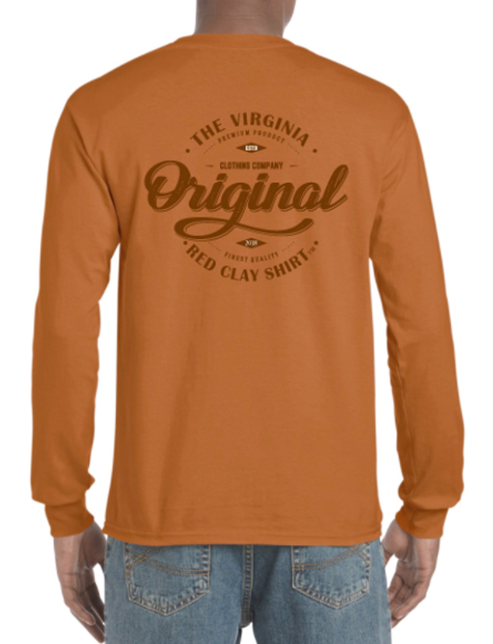 Het originele Virginia Red Clay Shirt Etsy