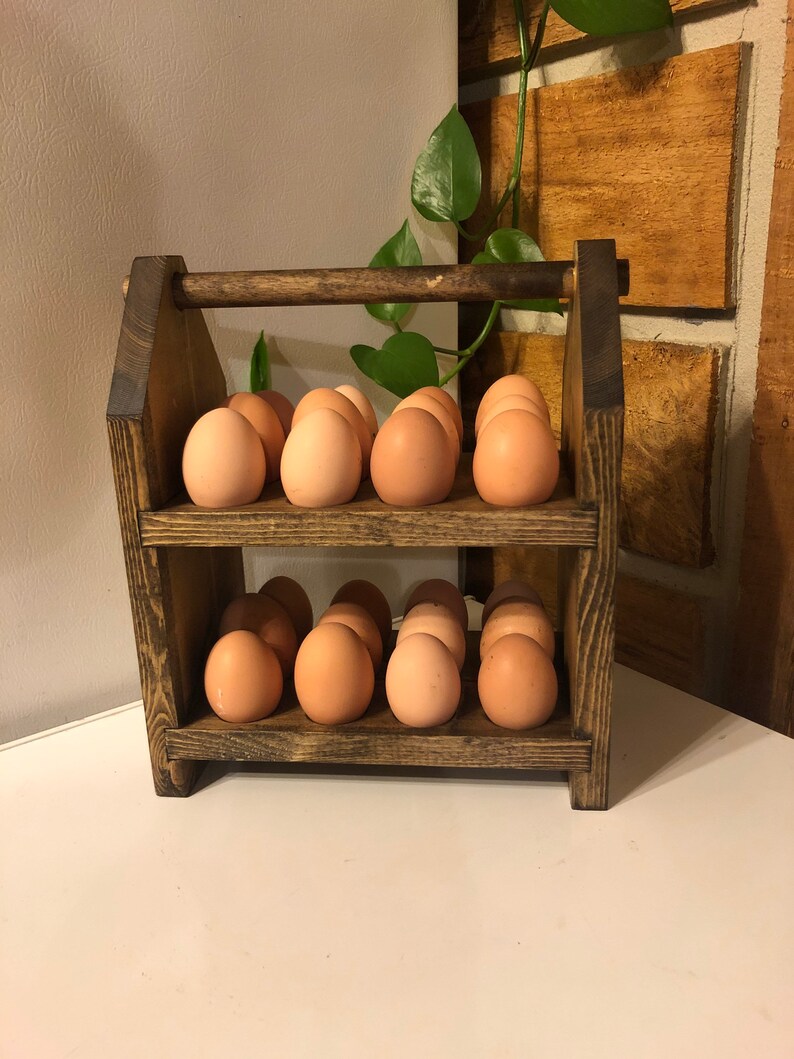 Wooden Egg Holder Egg Storage Egg Rack Fresh Egg Storage | Etsy