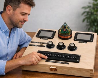 Radionics Machine Professional 20 dials Rate orgonite pyramid LK Electronics + list of Radionics Rate LK Electronics RAD20D-3