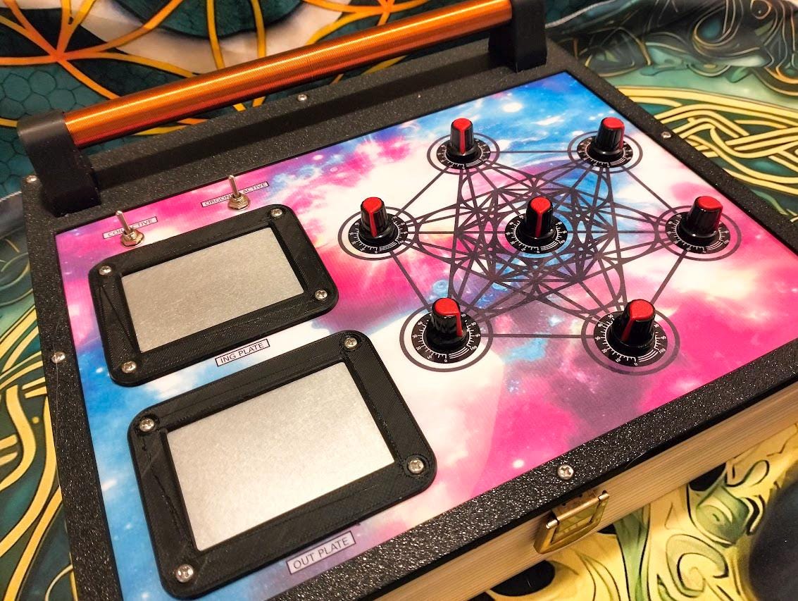 Radionics Machine. 7 Rate Sacred Geometry Metatron's Cube Copper Energy ...