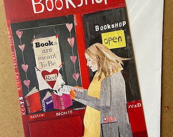 Books Are Meant To Be Red Greeting Card
