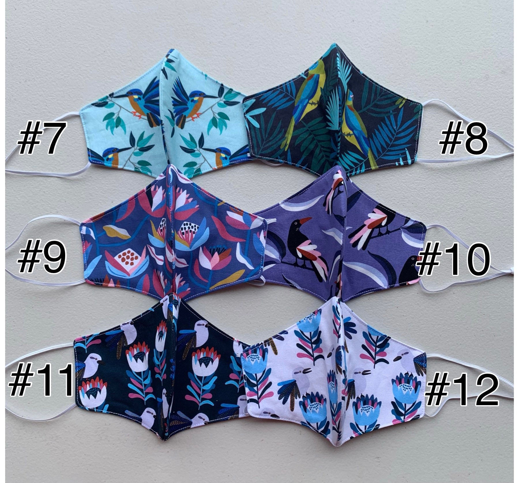 3layered Face Mask Australian Made Reusable & Washable Etsy Australia