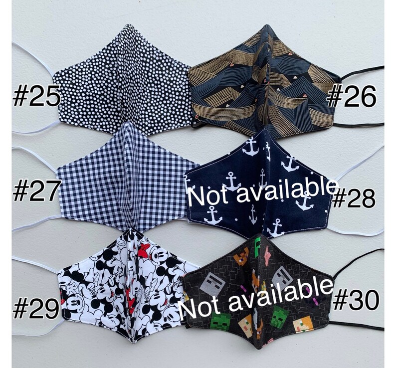 3layered Face Mask Australian Made Reusable & Washable Etsy Australia