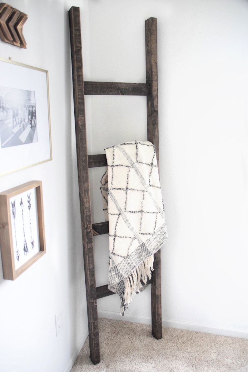 Custom 6 Foot Rustic Farmhouse Ladder Blanket Ladder Towel Etsy