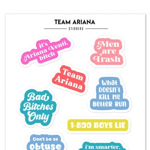 Team Ariana Vanderpump Rules Stickerbogen