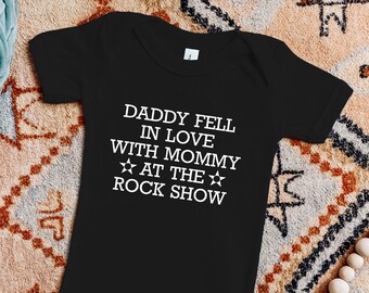 Daddy & Mommy at the Rock Show Baby Bodysuit