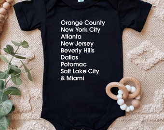 Real Housewives Cities Baby Bodysuit