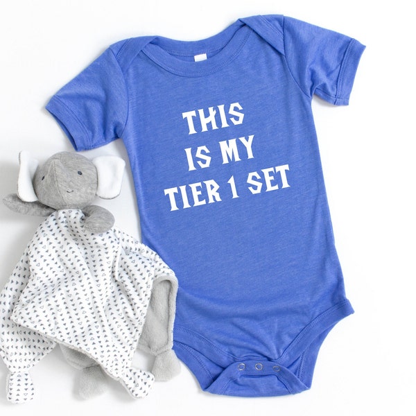This Is My Tier 1 Set Baby Bodysuit | World of Warcraft