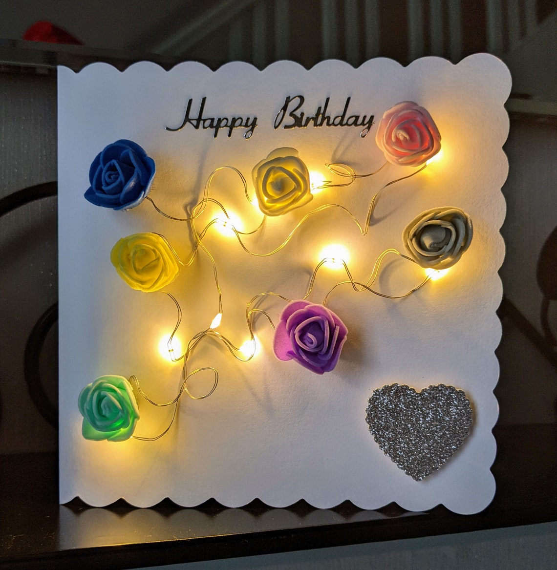 Light up Cards Led Cards Light up Birthday Cards Hearts and Etsy UK