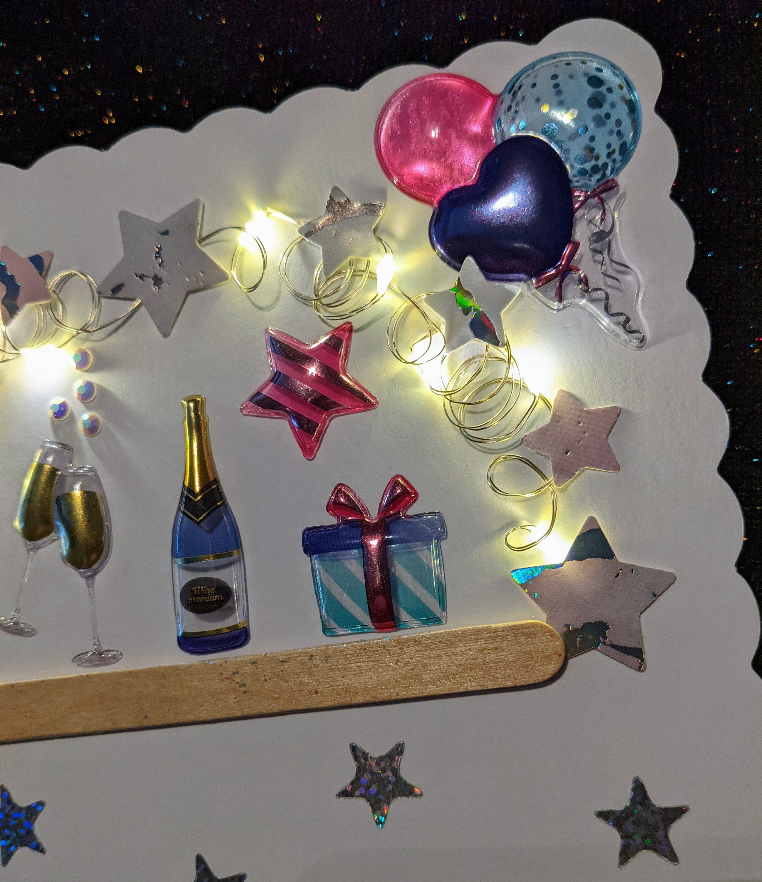 Stunning Led Light up Card Boxed Card With Lights Extra Etsy UK