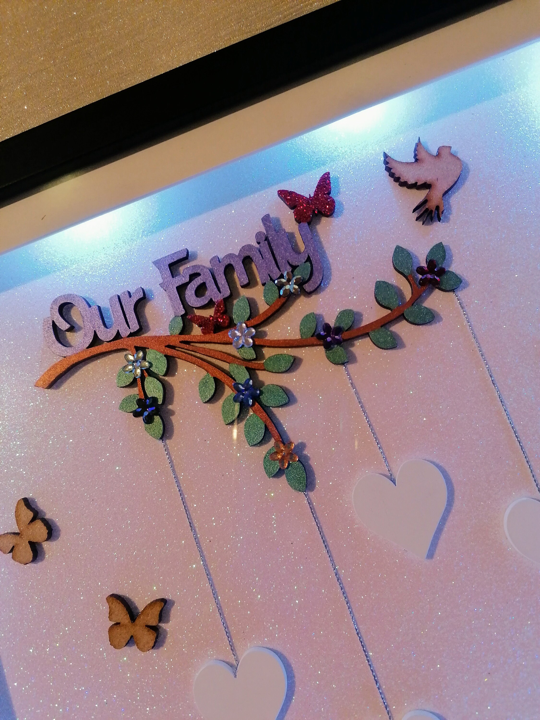 Light up family tree frame family tree frame by Etsy
