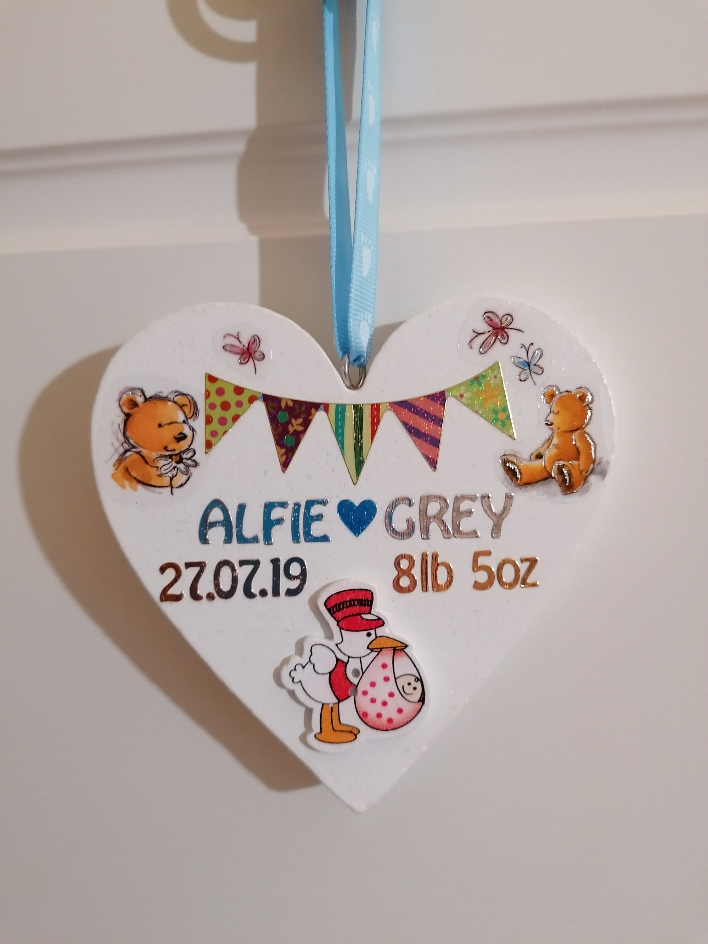 Personalised New Baby Plaque New Baby Boy Gift New Baby Girl Etsy UK