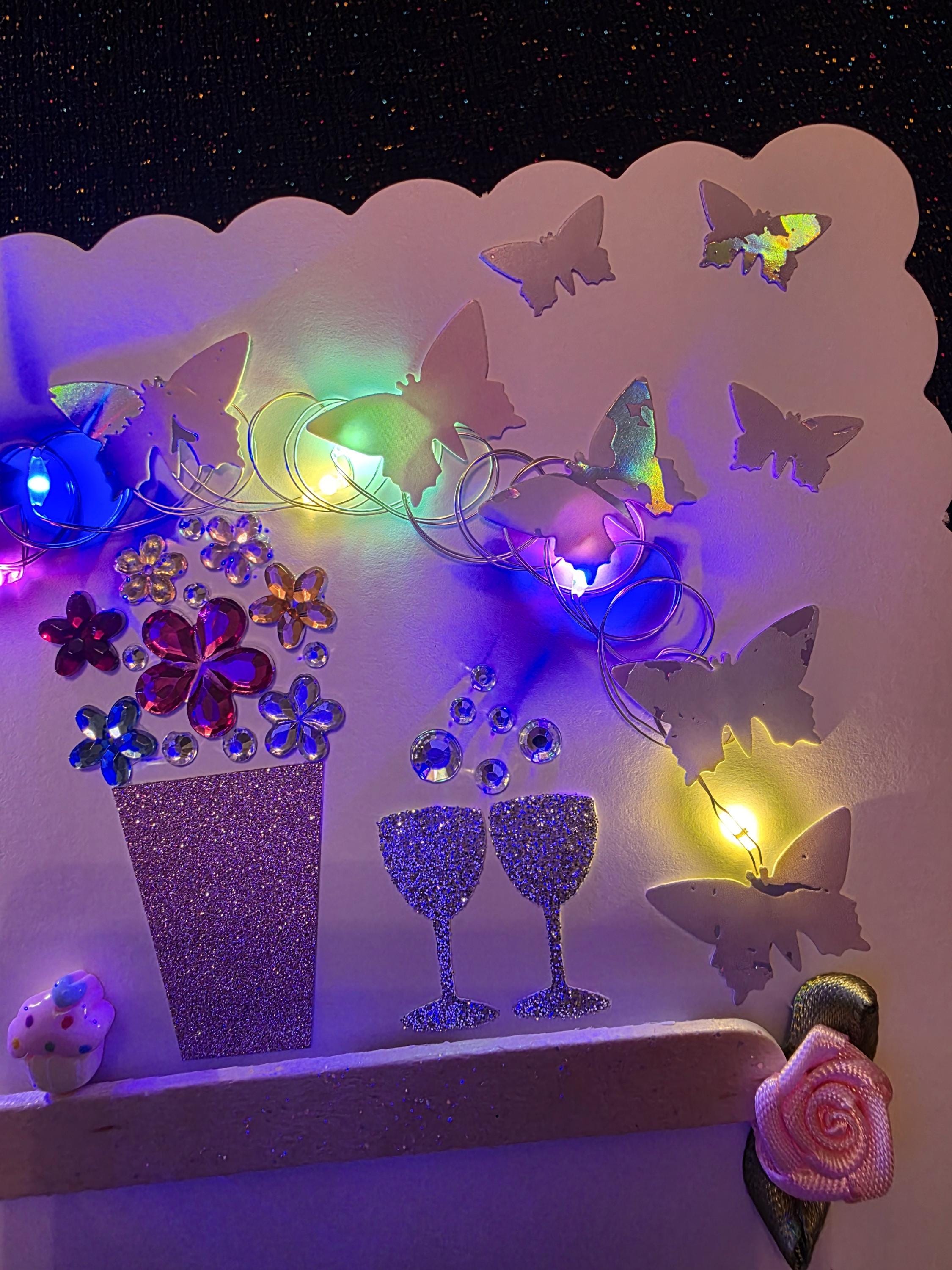 Light up Cards for Her Led Cards Extra Special Cards Friend Card ...
