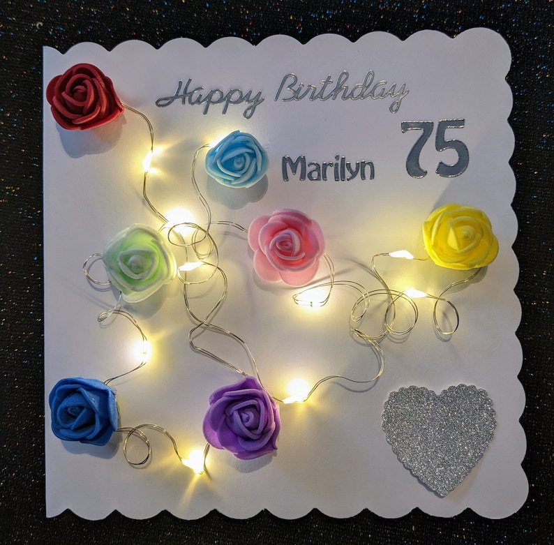 Light up Cards Led Cards Light up Birthday Cards Hearts and Etsy UK