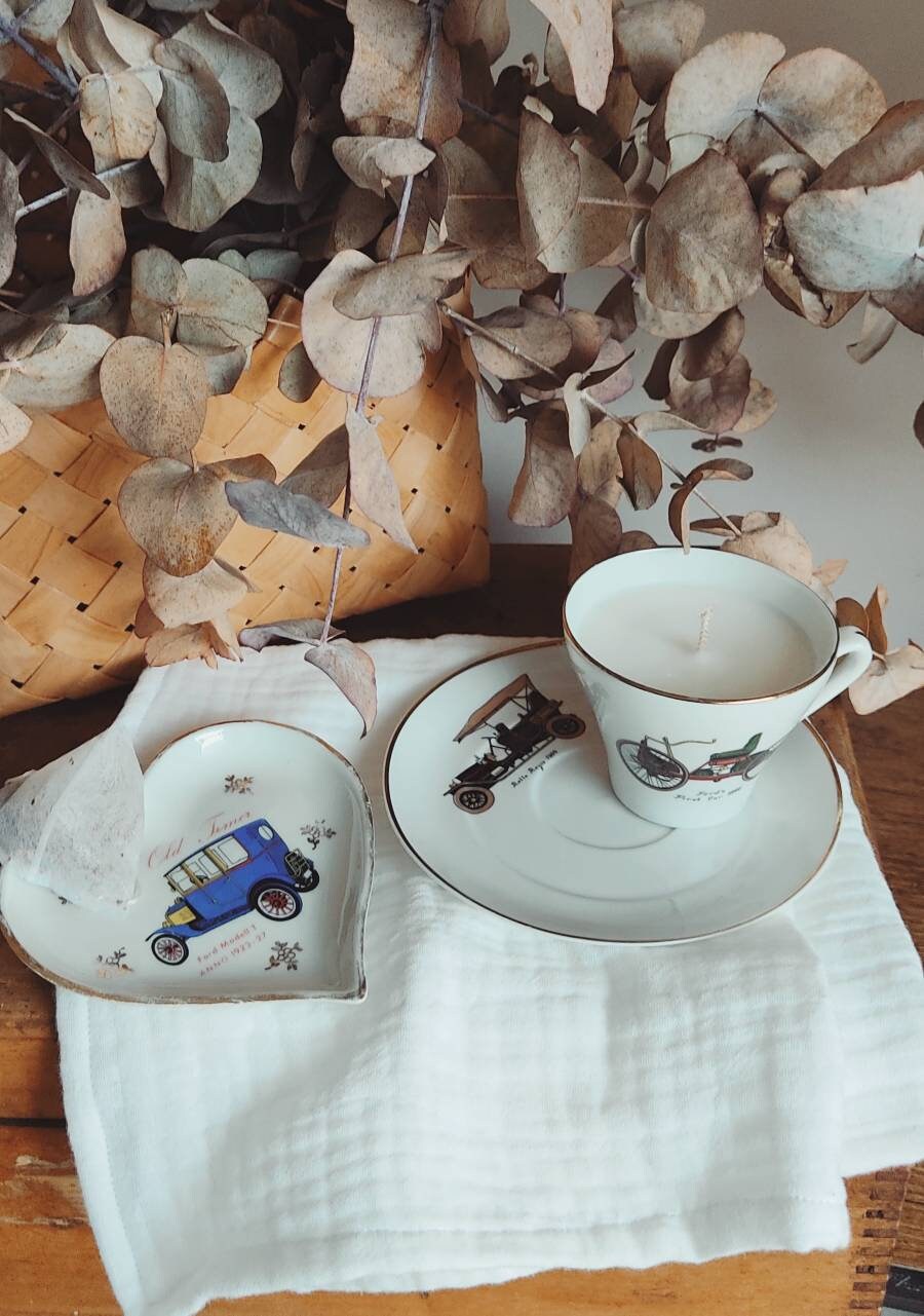 Tasse Bougie Marceau à Personnaliser + Coupelle