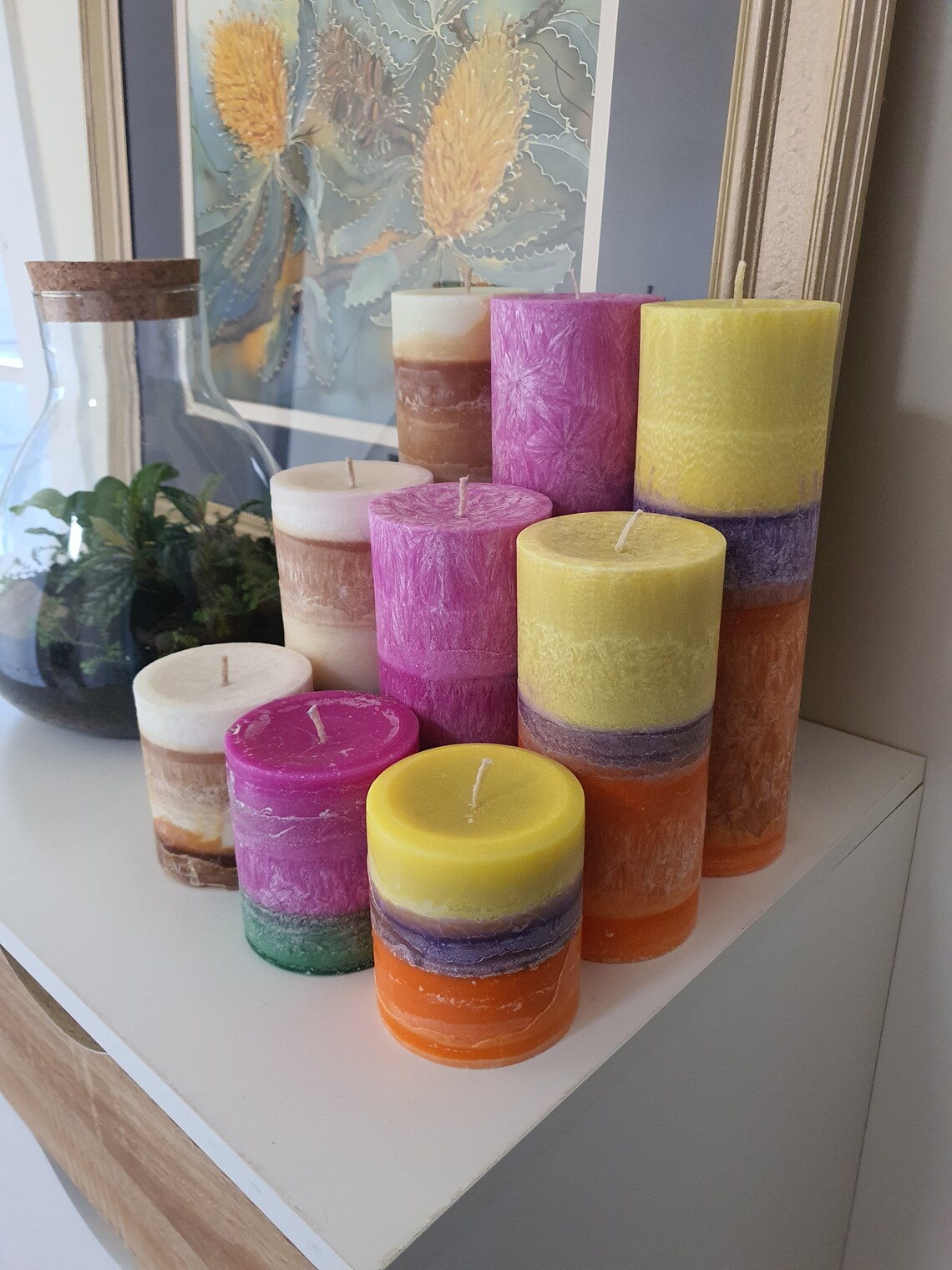 Custom Pillar Candles Etsy
