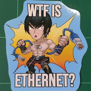 Adesivo - Legge - COSA CAZZO È ETHERNET?