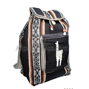 Peruvian Wool Backpack w/ Llama Pocket
