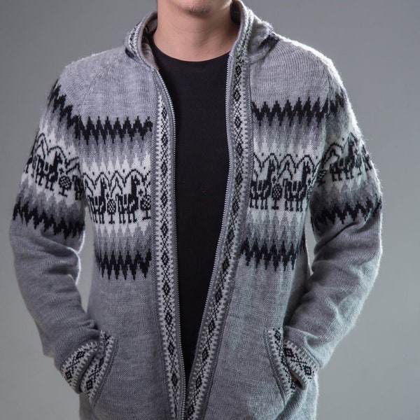 Handmade Unisex Alpaca Sweater from Peru - Sustainable and Warm