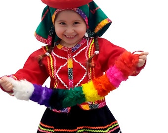 traje tipico de peru para niña, traje de baile para niña, vestido niña de peru 2-10 años, traje tipico de peru para niña, traje tipico