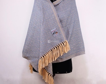 Handgemaakte Peruaanse alpaca-sjaal - zachte elegante omslagdoek
