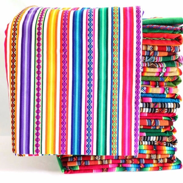 Tela peruana por yarda,Manta inca para tapizar,mexican fabric,tela para decoración del hogar
