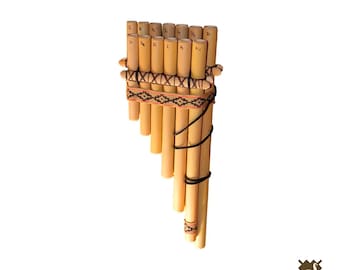 Zampoña Flute / Wind musical instrument / Free shipping worldwide / 13-pipe foot pan flute / Professional Zampoña.
