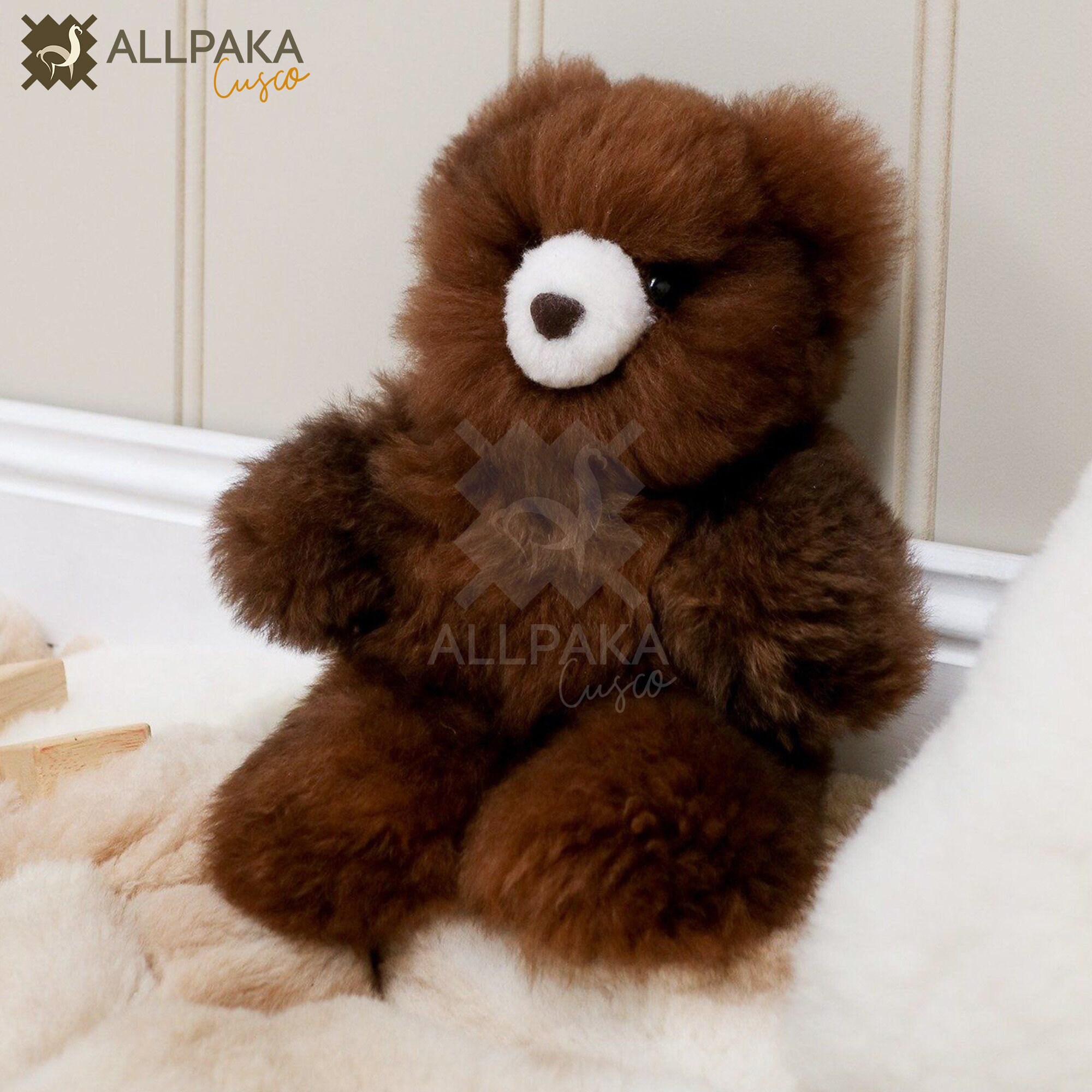Llama fur teddy bear discount