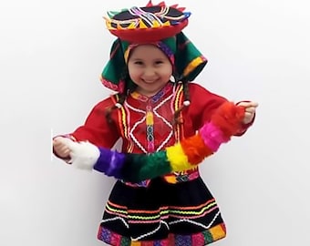 Peru traditional clothes for boys, Typical costume of Peru for children, dance costume for children, Peruvian costumes for children, Valicha