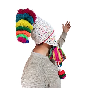 Chullo Quero Hat / Traditional Andean chullo / Shaman cap / Chullo Qero / Andean cap / Typical Inca garment / Handmade - Free shipping