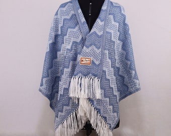 Handmade Alpaca Shawl Wrap: Colorful Crocheted Design