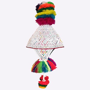 Chullo Quero Hat / Traditional Andean chullo / Shaman cap / Chullo Qero / Andean cap / Typical Inca garment / Handmade - Free shipping