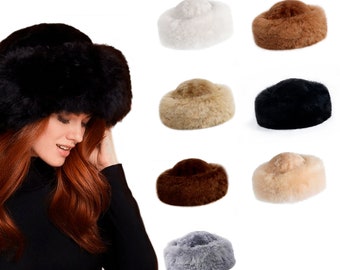 Baby Alpaca Fur Hat | Genuine Baby Alpaca Extra Fine Fur | Luxury Baby Alpaca Fur Hat for Woman